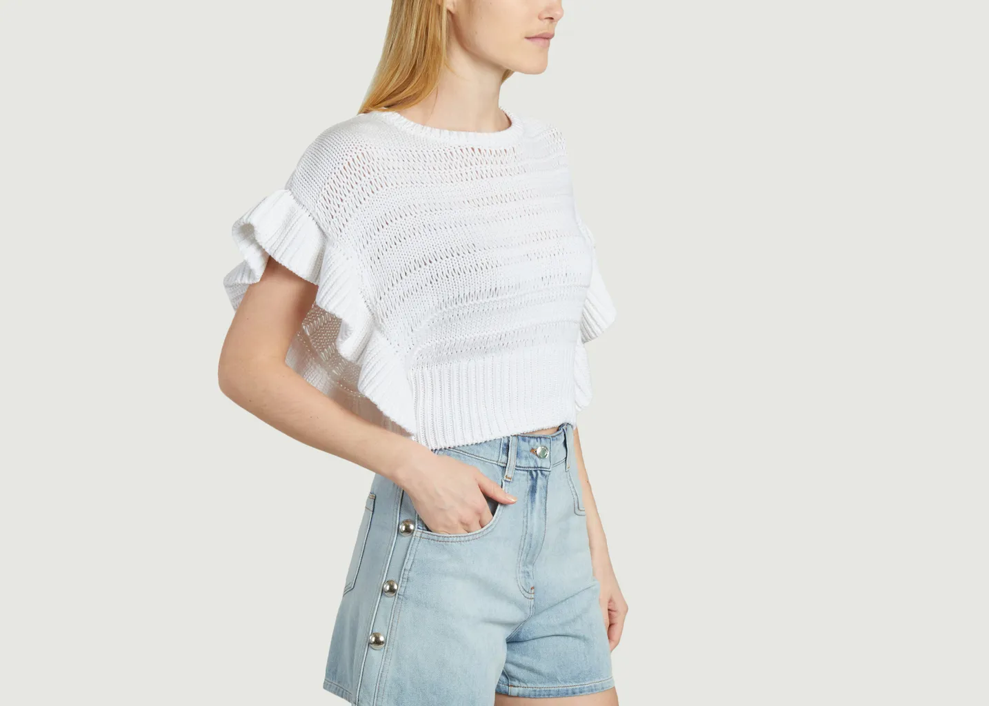 Pull en maille croisée Ouzna IRO