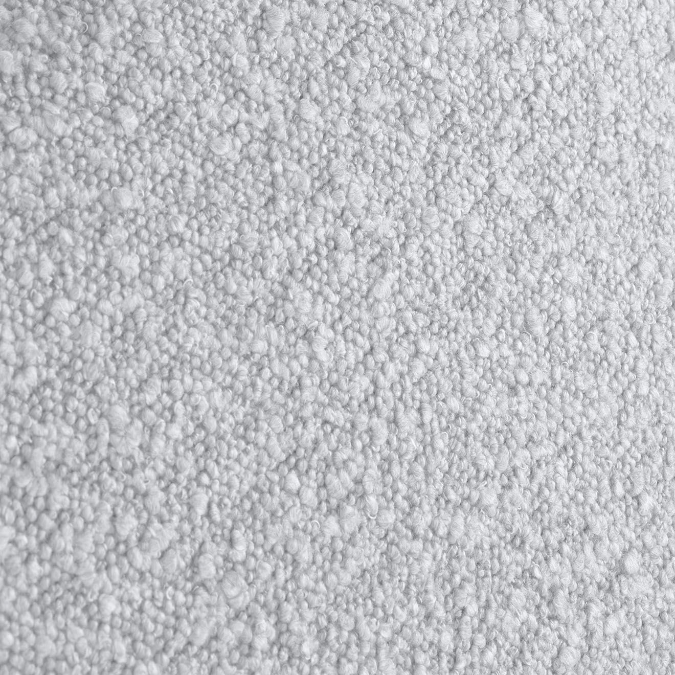 Maison Héritage Cadre avec tête de lit Maia velours bouclé gris clair - 140x200 cm