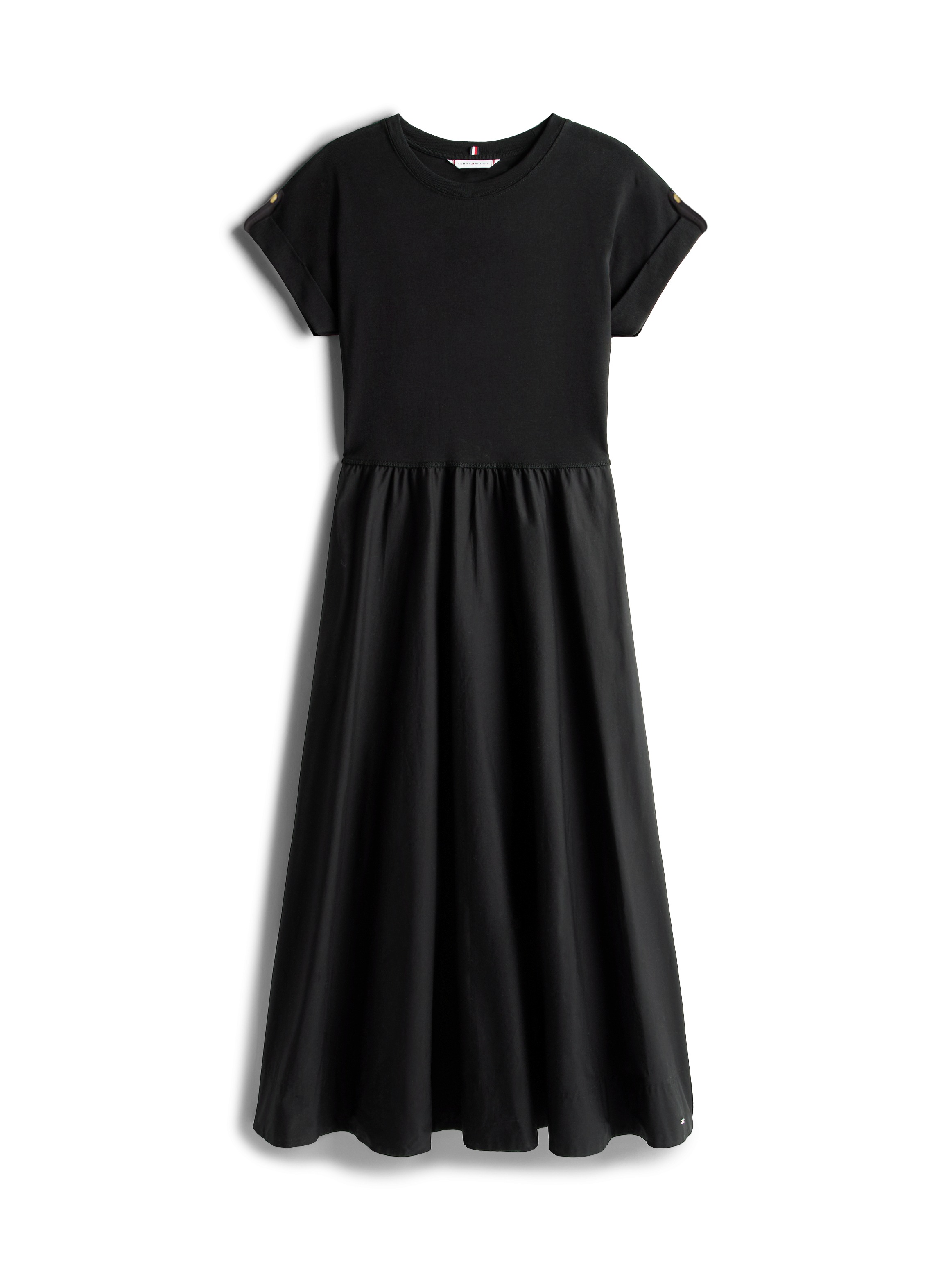 Tommy Hilfiger A-Linien-Kleid »MODERN CODY MIDI MIX F&F DRS«