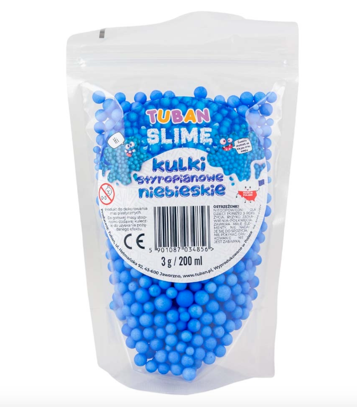 Tuban Tuban styrofoam balls Blue 200ML