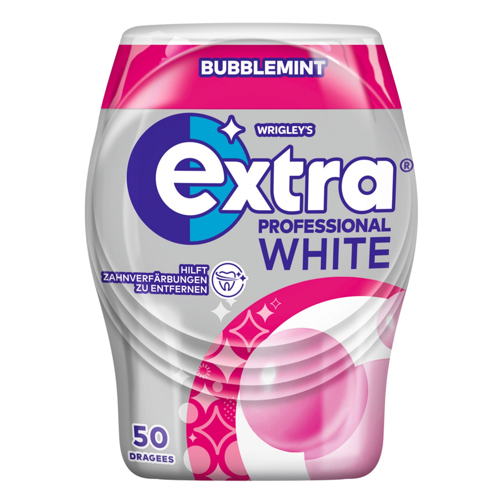 Wrigley's Extra White Bubblemint zuckerfrei Dose 50 Stück, 12er Pack