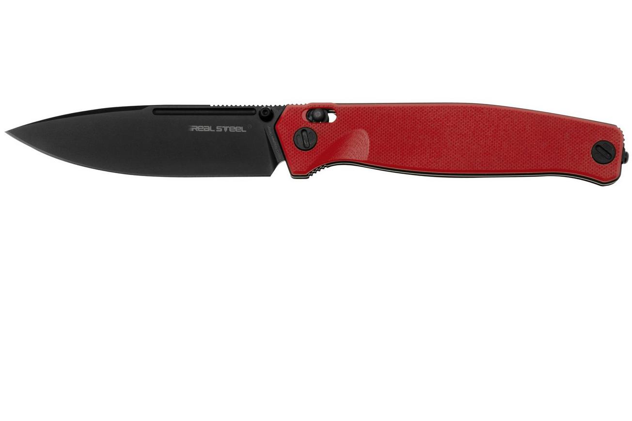 Real Steel Huginn 7652RB Black VG-10, Red G10, zakmes
