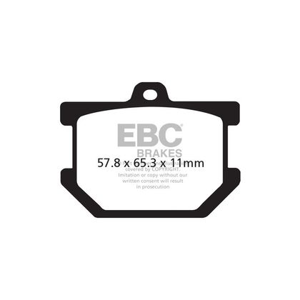 Plaquettes de freins EBC Organique avant/arrière (selon modèle)
