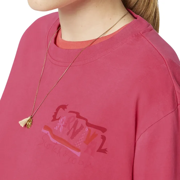Scotch & Soda Front Back Artwork Shirt Dames