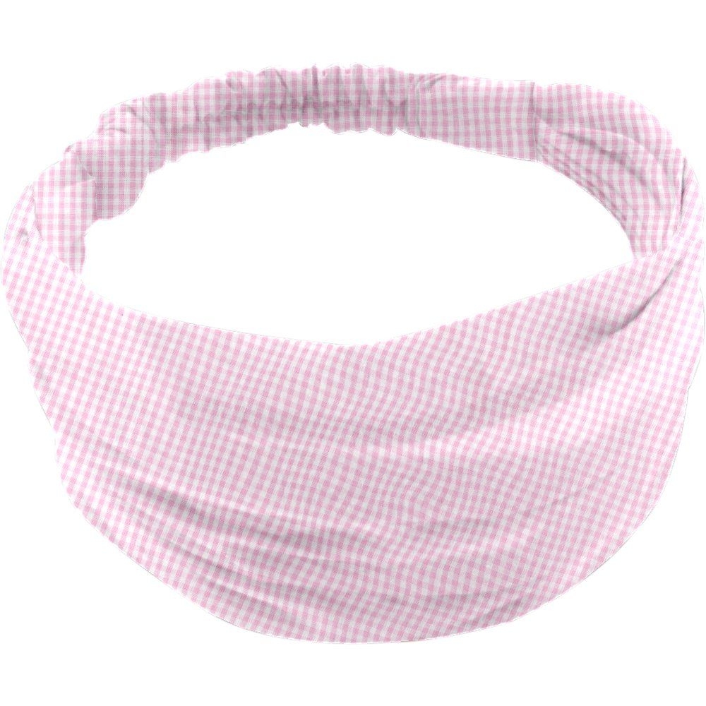 Bandeau Fichu Bébé Vichy Rose