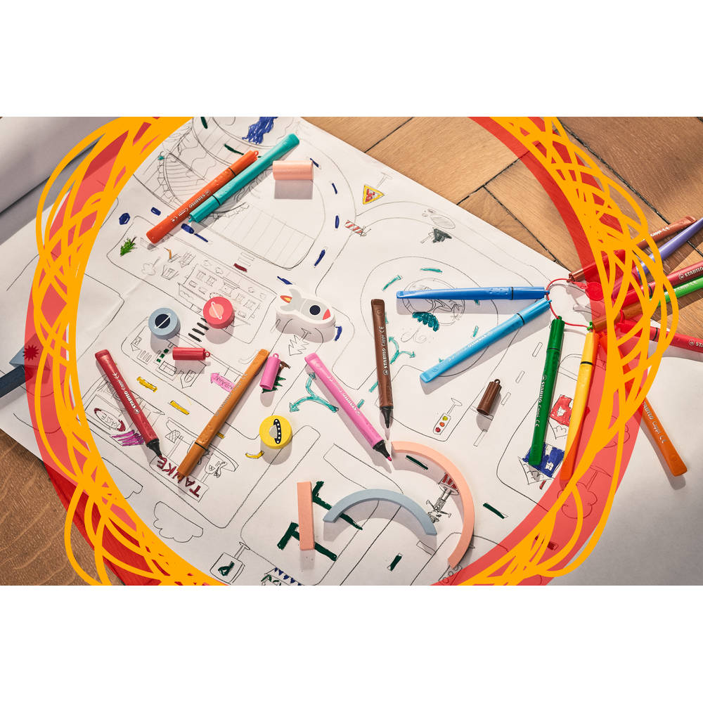 STABILO Cappi viltstift etui - 24 stuks