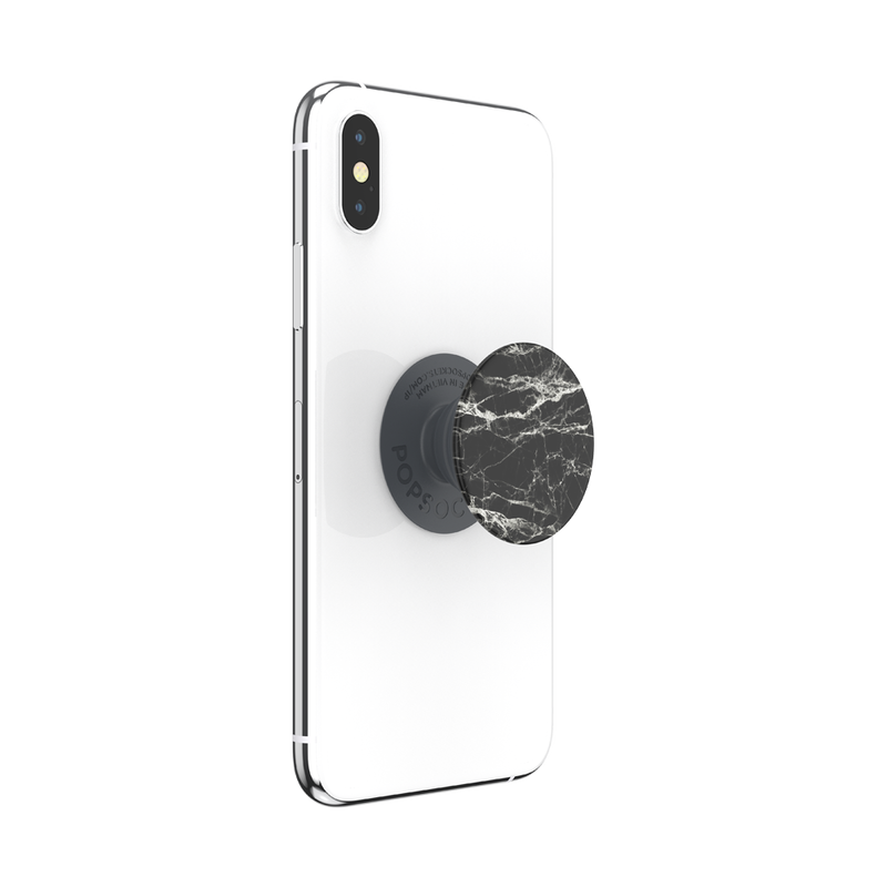 PopGrip Basic Finger Griff Halterung für Smartphones / Tablets (804995) - Black Modern Marble