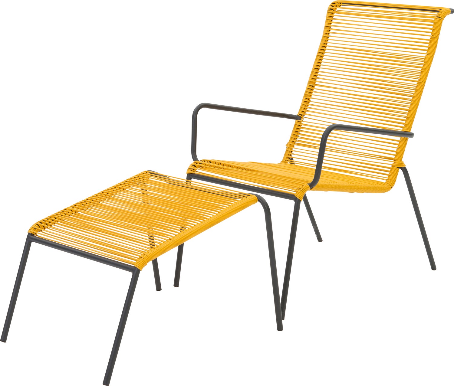 Intratuin relaxstoel Steef geel