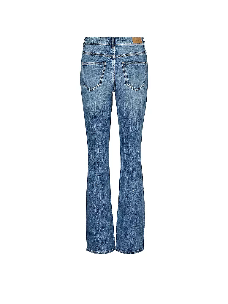 VERO MODA Highwaist Jeans Flared Fit VMSELMA  blau