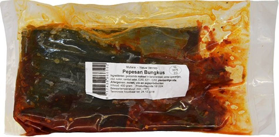 Mutiara Bevroren Pepesan Bungkus Gestoomde Makreel 450g
