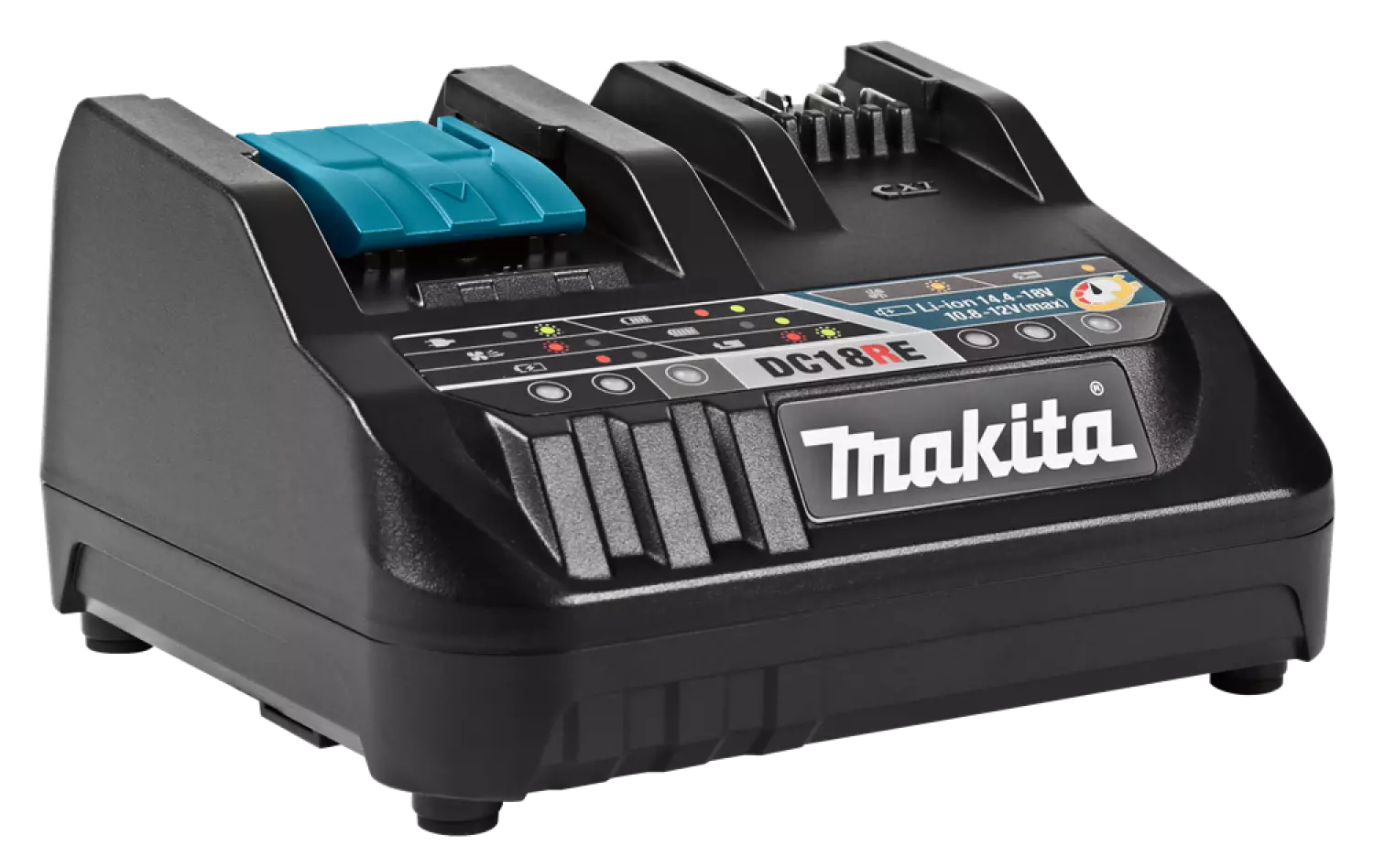 Makita DC18RE 10.8 - 14.4V - 18V Li-Ion Accu oplader met actieve koeling