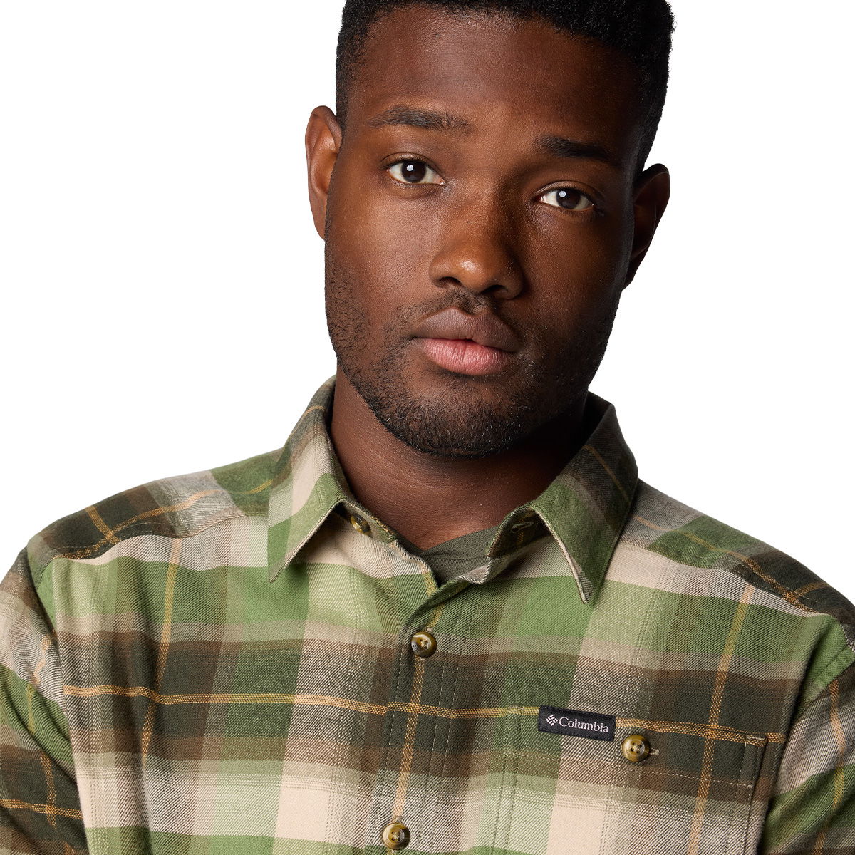 Columbia Cornell Woods Flannel skjorte, herre (Stone Green Classic)