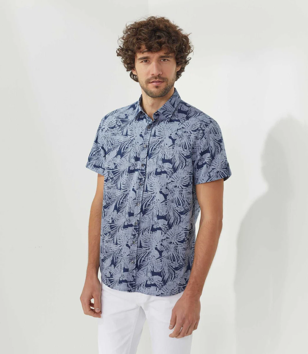 Chemise casual marine 