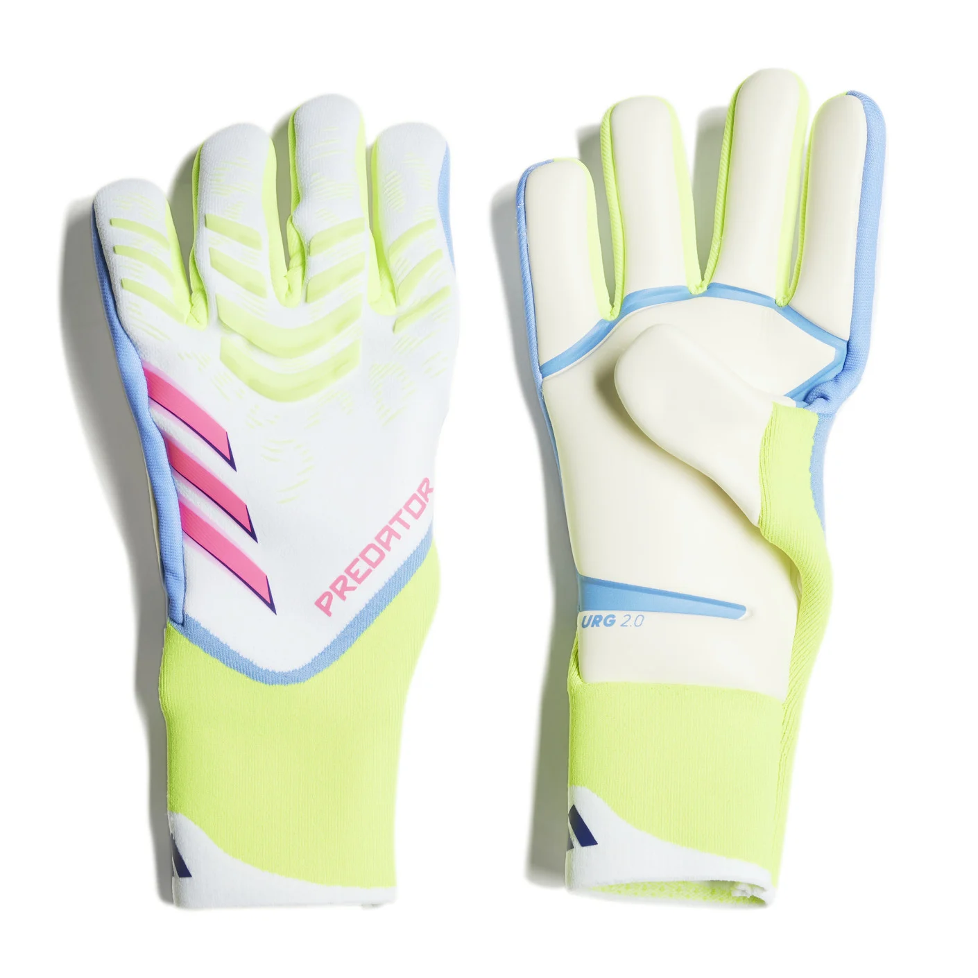 Adidas Predator Pro Keepershandschoenen Wit Neongeel Roze
