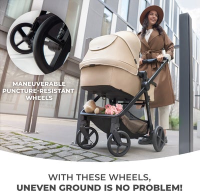 Kinderkraft 3-i-1 NEWLY Kombivogn Travelsystem, Moonlight Grey