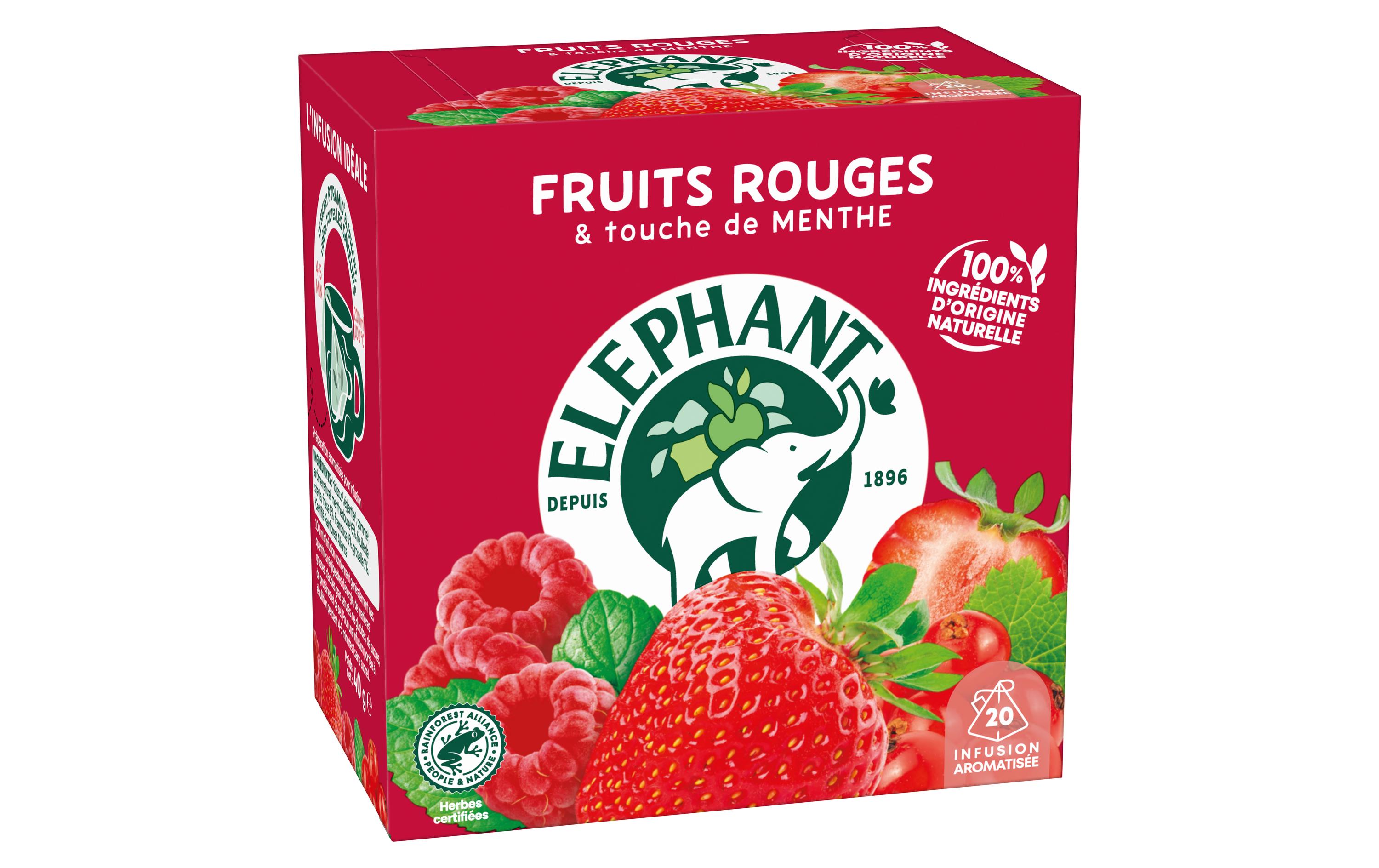 Teebeutel Infusion Fruit Rouges 20 StückTee mit roten Früchten