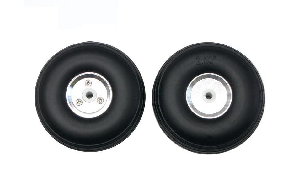 Flugmodellrad mit Alufelge 64 mm, 2 StückRäder für Modellflugzeuge