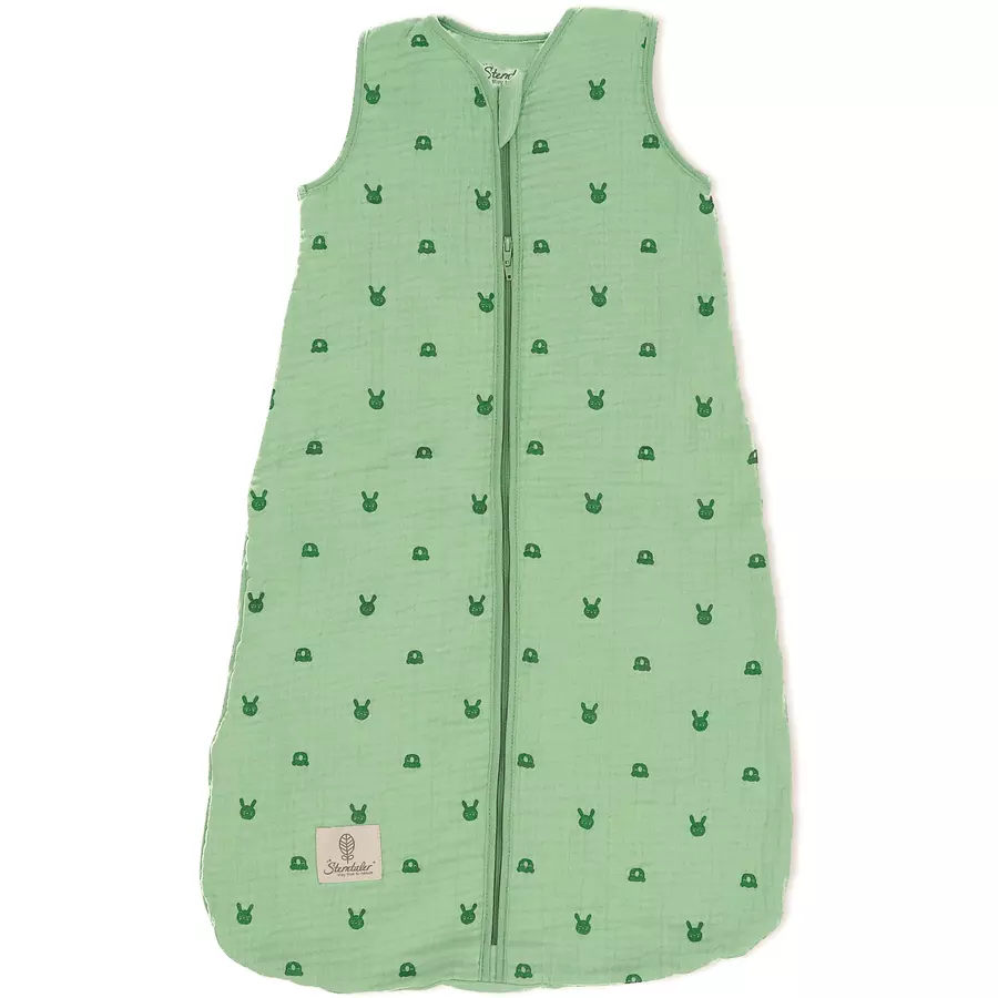 Sterntaler Musselin-Schlafsack Kinni+Kalla mittelgrün