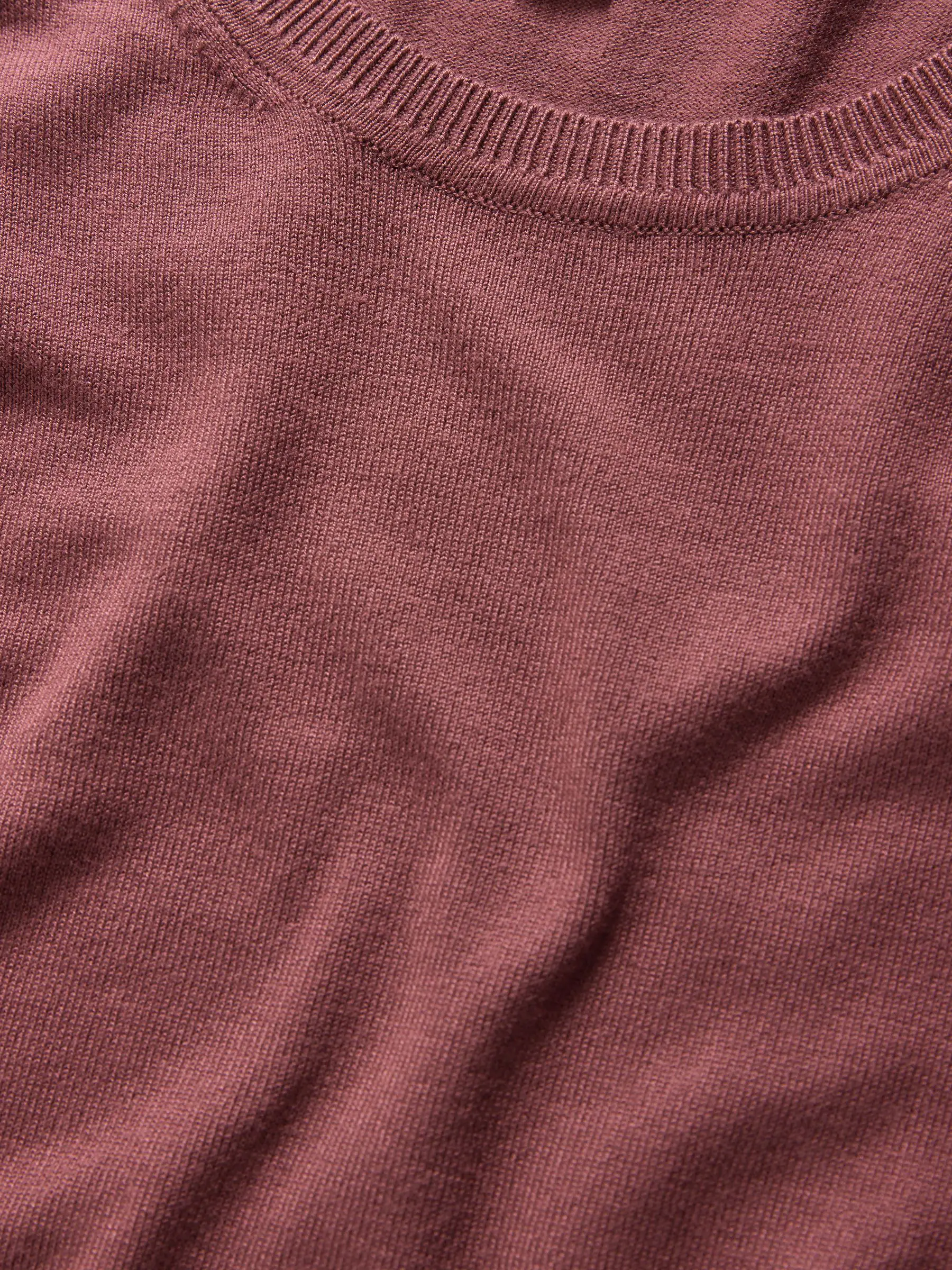 Plum/Dark Pink/Brown - The Set fijngebreide T-shirts