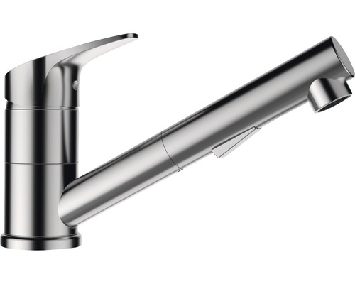 Keukenkraan met handdouche Schock Evinas RVS afwerking 577120