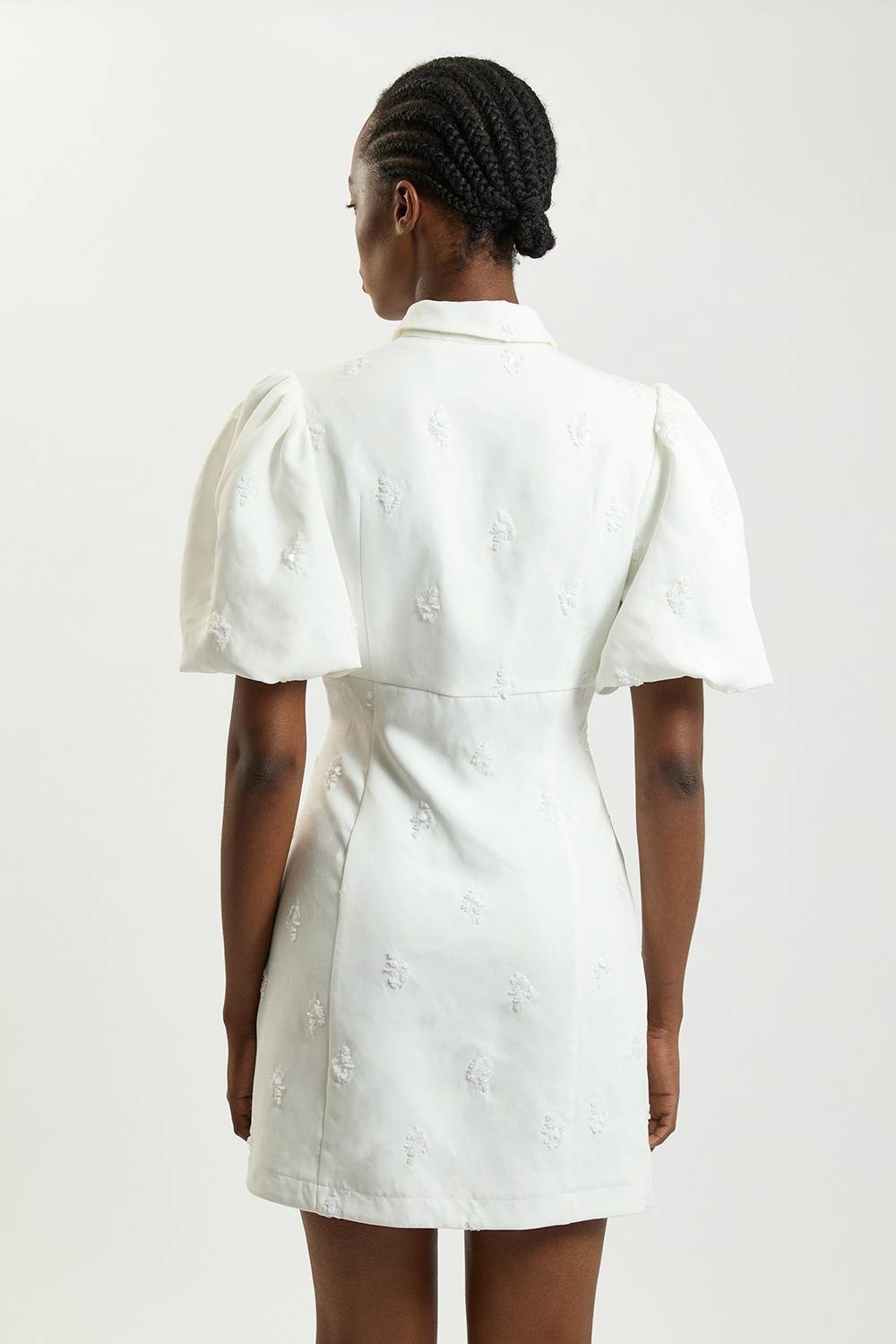 KarenMillen Robe Mini Tissée À Manches Courtes Ornée De Sequins