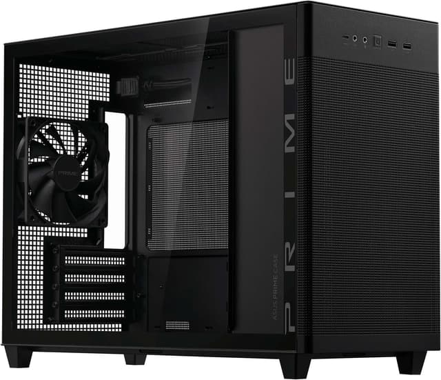 ASUS Prime AP201 TG MicroATX/MiniITX PC kabinet (sort)