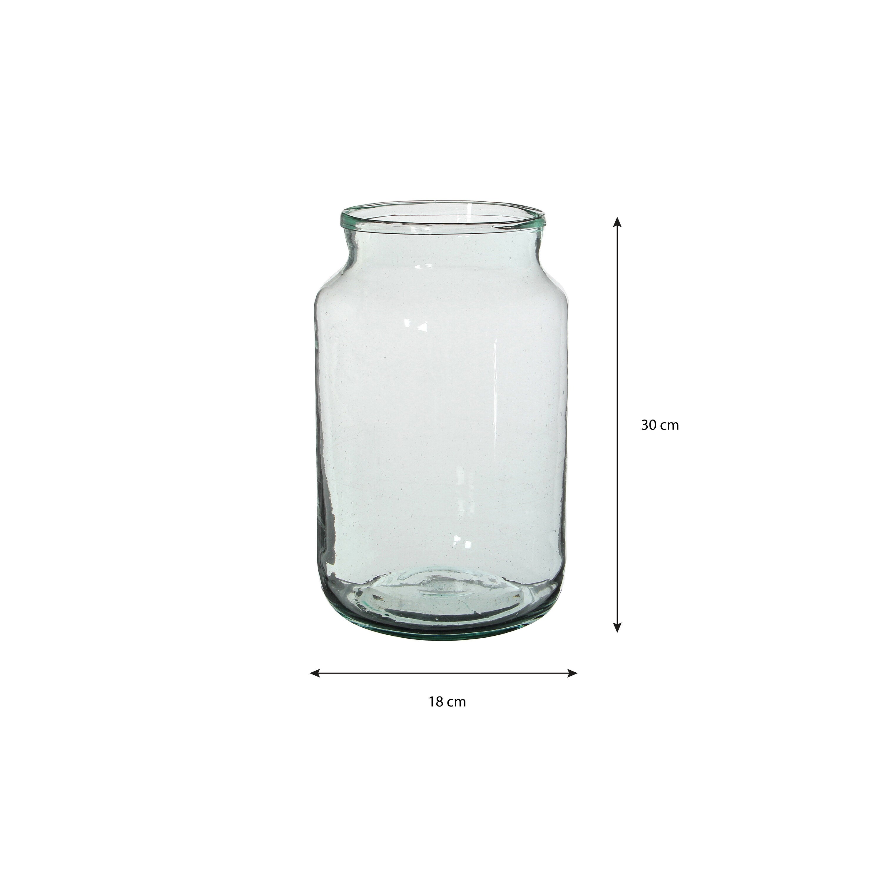 Mica Decorations Vienne vaas transparant - h30xd18cm