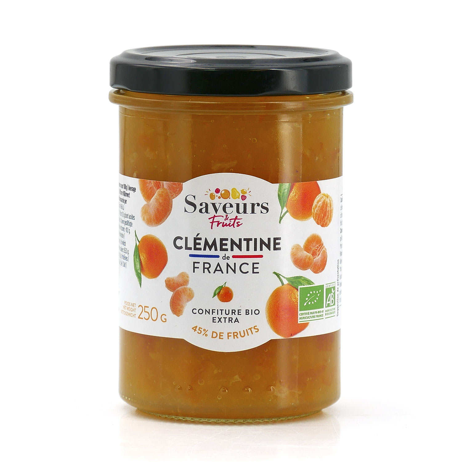 Confiture extra de clémentines de France bio