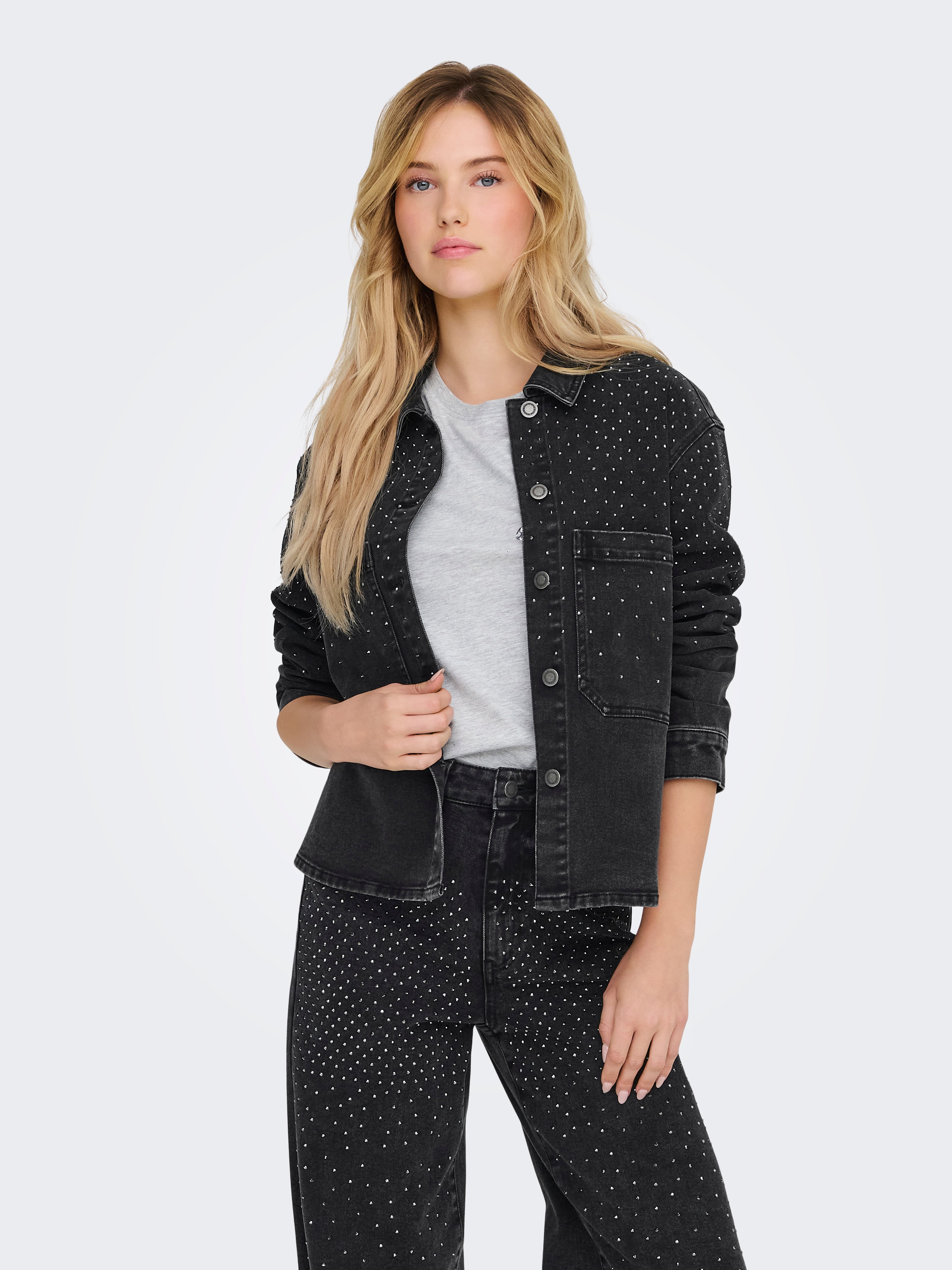 ONLCASSIE Hemd Washed Black