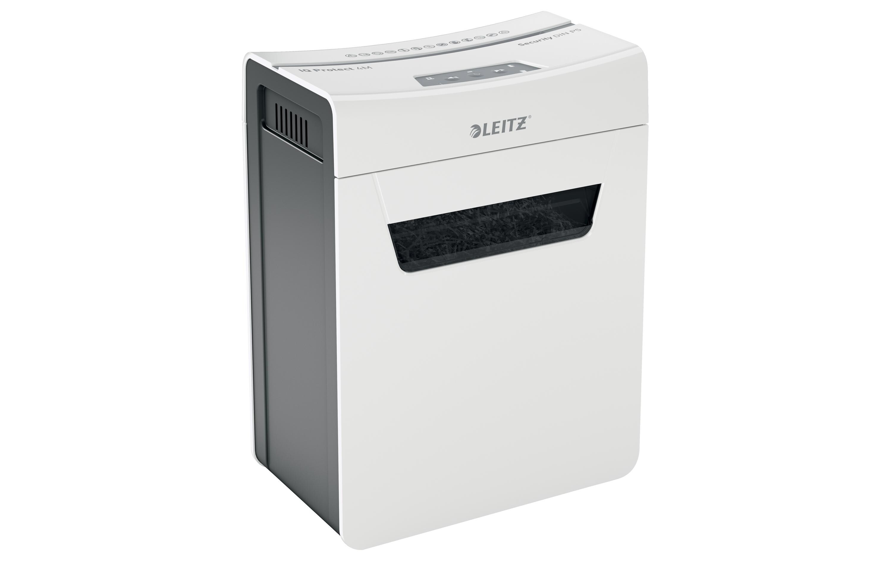 Aktenvernichter IQ Protect Premium 4M , 4 Blatt<br>Manueller Dokumentenvernichter mit Mikroschnitt für die sichere Vernichtung streng vertraulicher Unterlagen