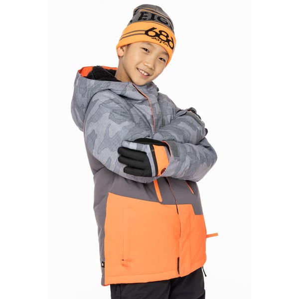 Veste snowboard 686 BOYS GEO INSULATED JKT CHARCOAL CAMO CLRBLK