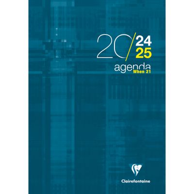 Agenda When - 1 semaine sur 2 pages - A4 (21 x 29,7 cm) - disponible dans différentes couleurs - Exacompta