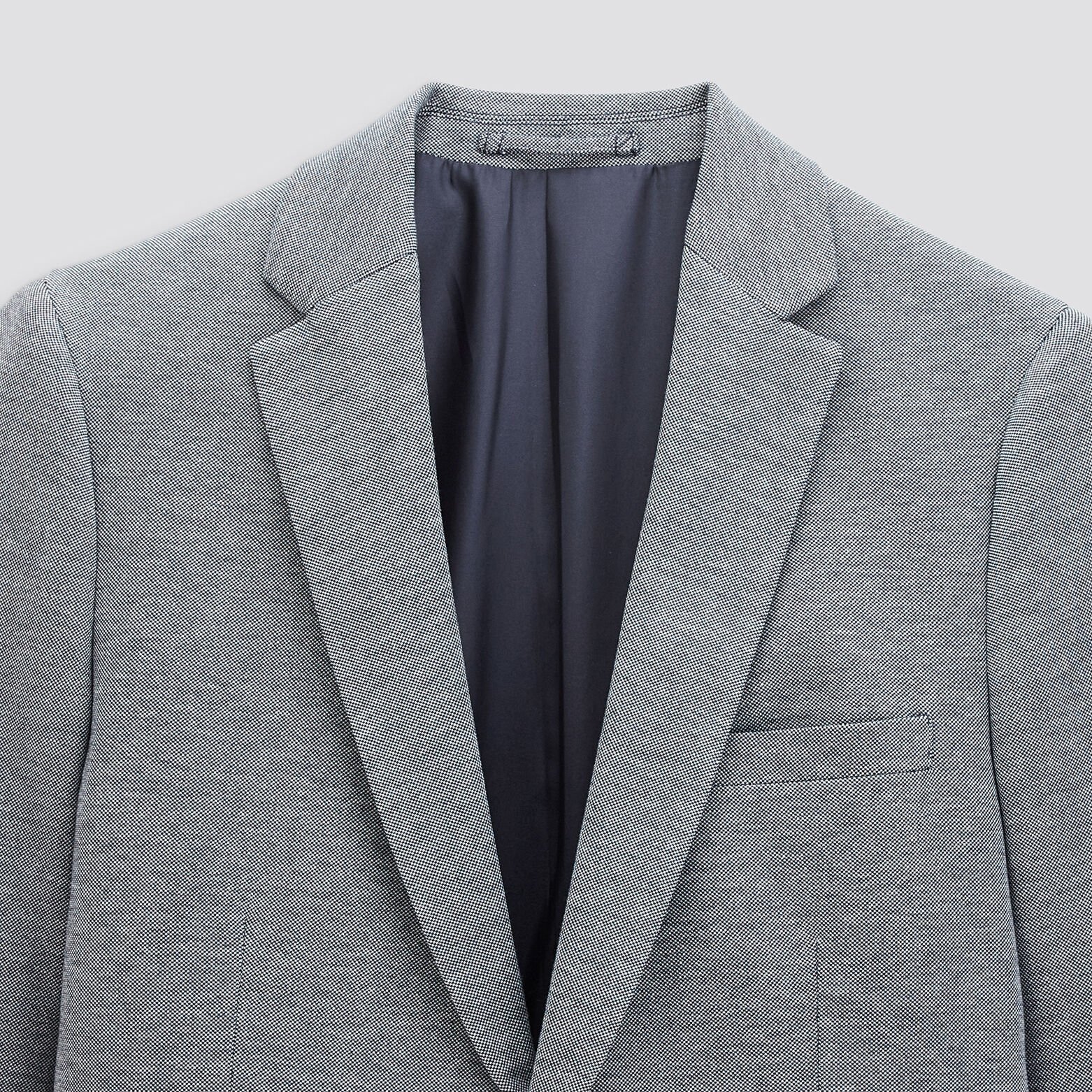Veste slim maille avec coudières Bleu moyen