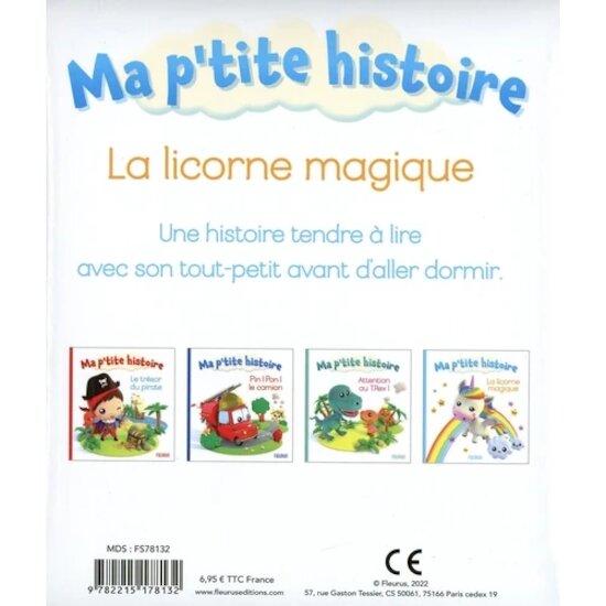 Ma P'tite Histoire   La licorne magique        de               Fleurus