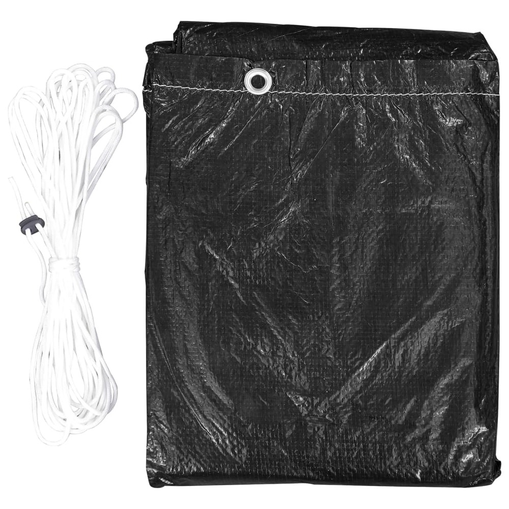 Housse de balancelle 2pcs 10 œillets 2 fermetures 255x145x170cm