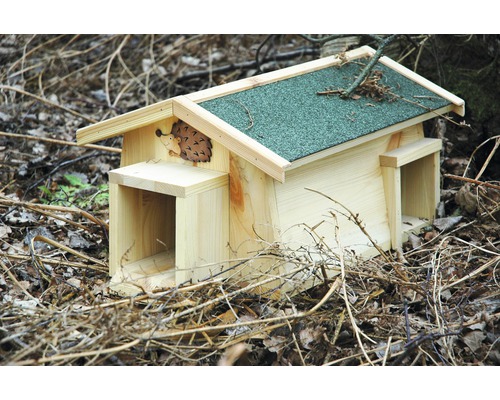 Egelhuis Mecki met twee ingangen 54x35x26 cm