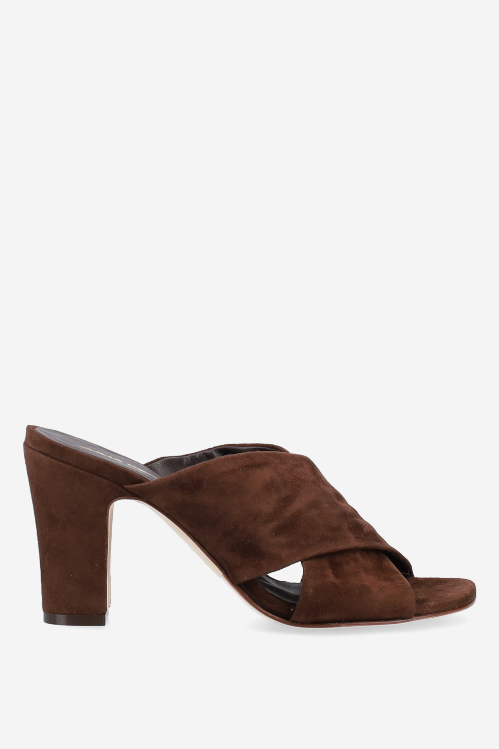 Suede heeled sandals