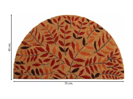 Tapis en PVC imprimé marron 45x75