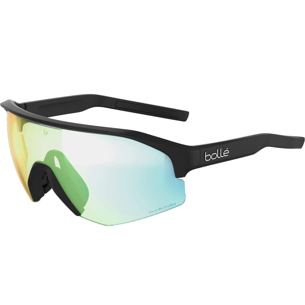 Lunette vélo BOLLE LIGHTSHIFTER BLACK MATTE PHANTOM CLEAR GREEN PHOTOCHROMIC
