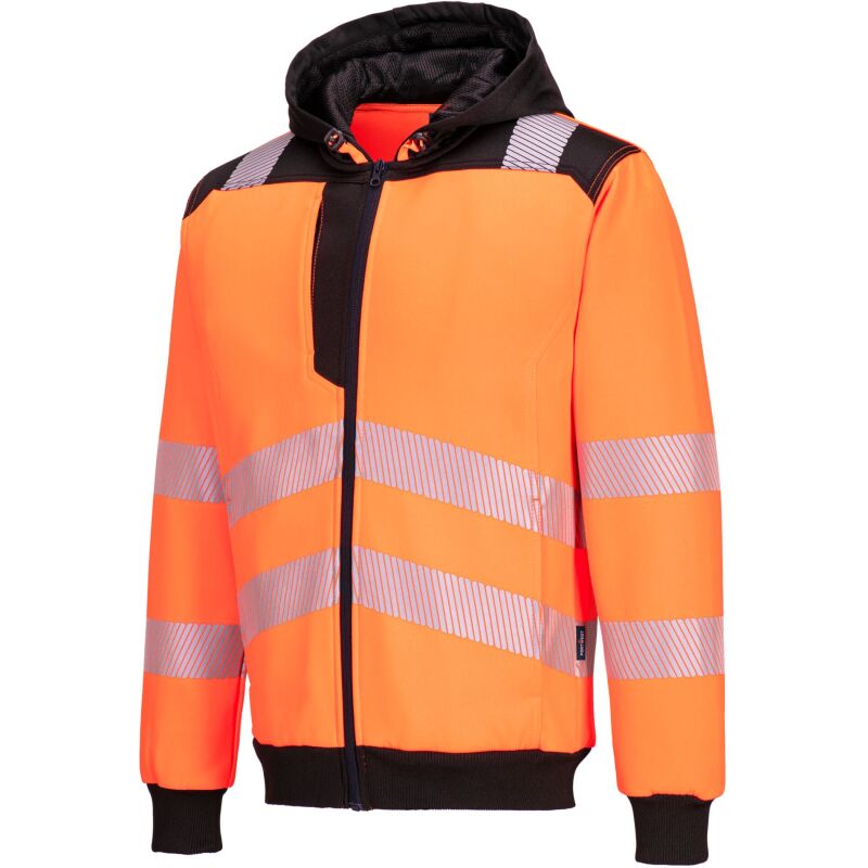 Portwest PW327 PW3 - Sweat à capuche zippé Haute-Visibilité