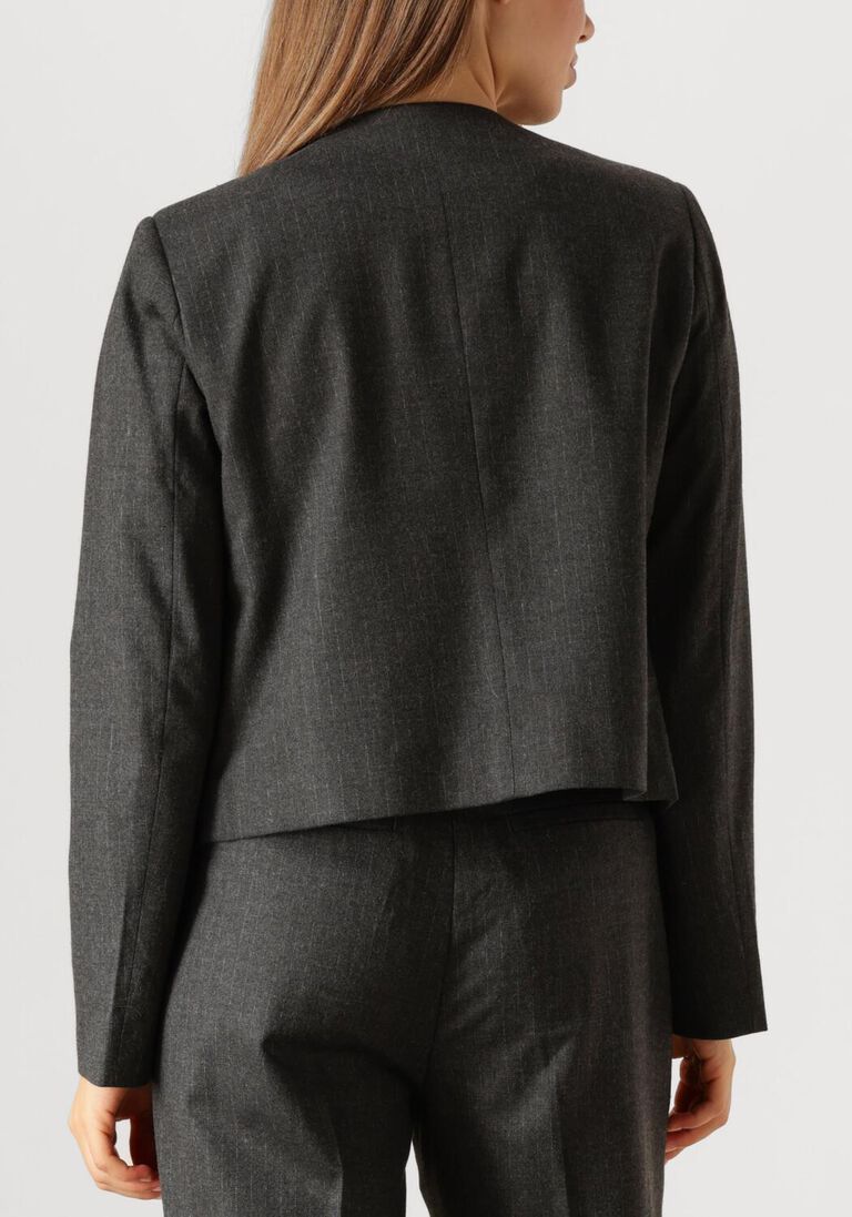 donkergrijze second female blazer wake tailored jacket