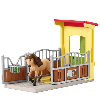 Schleich Farm WoRød - 25x13x18 cm - Ponyboks m. Isl?nderhingst 4