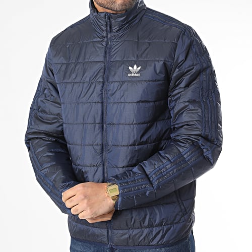 Doudoune A Bandes HL9215 Bleu Marine