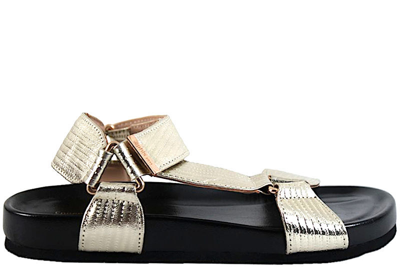 COPENHAGEN SHOES CARRIE GOLD LEATHER SANDAL