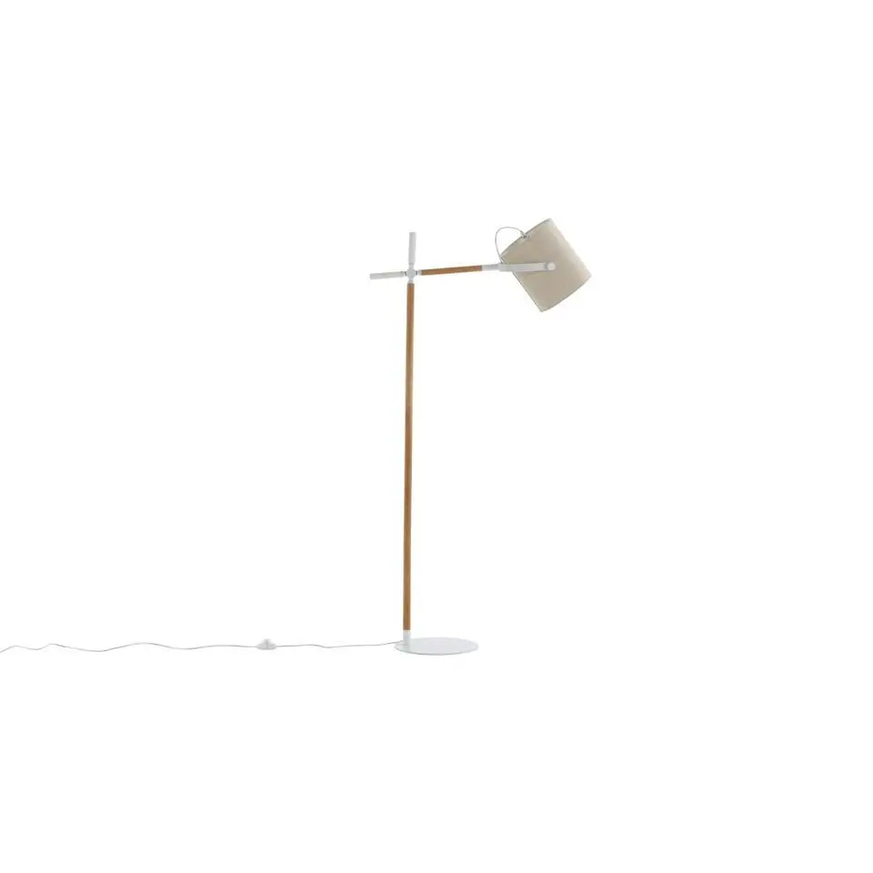 Svea - Nico vloerlamp - hout - wit