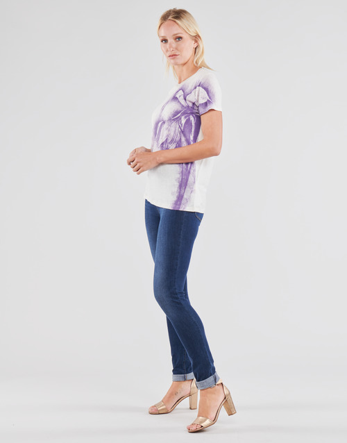 Guess - SS CN IRIS TEE - Blanc / Bleu
