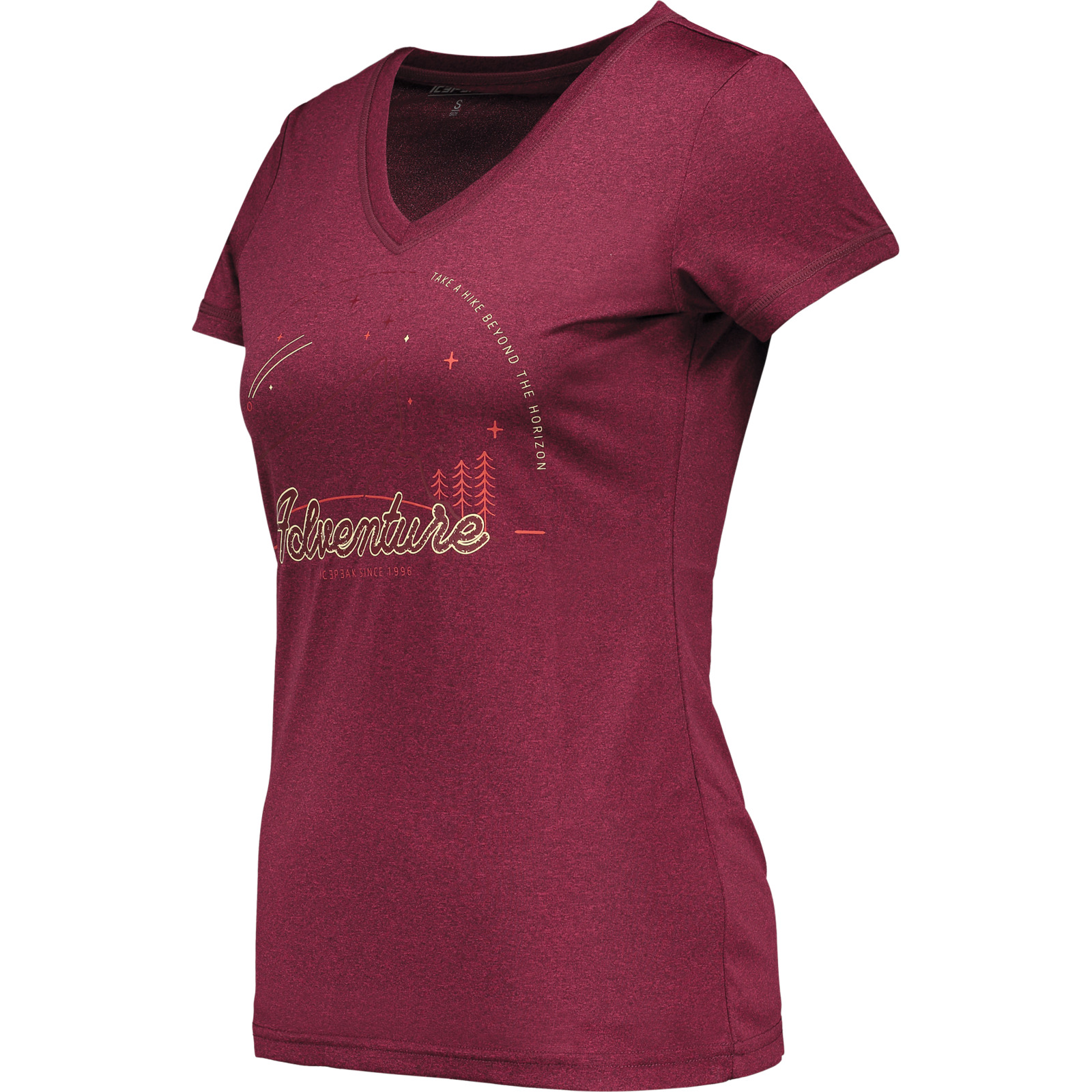 Icepeak Damen-T-Shirt Burnham M, brombeer