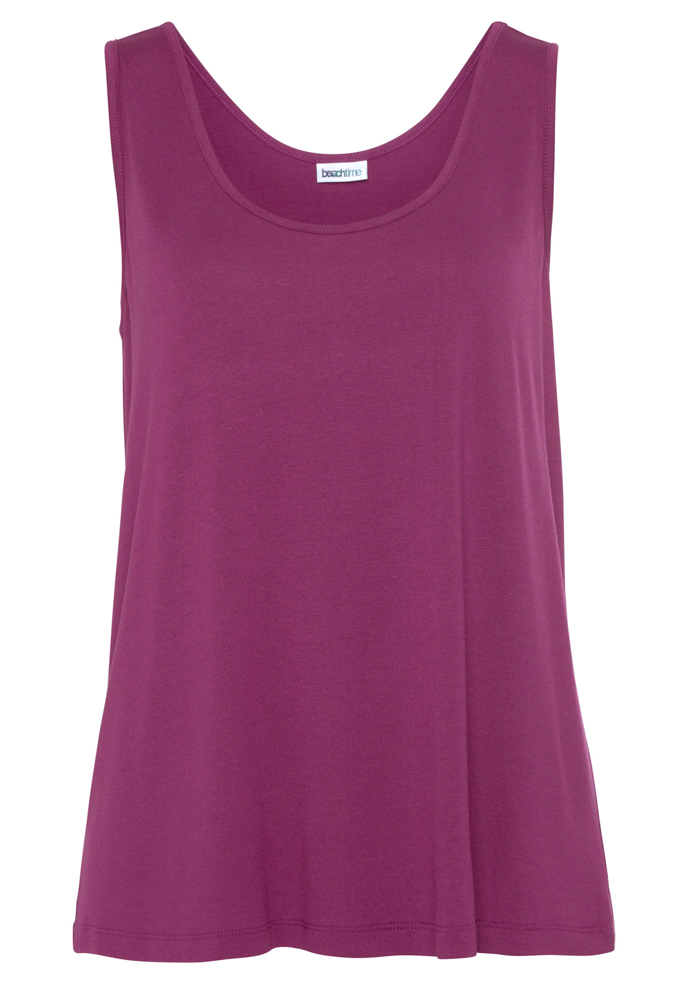 Beachtime Tanktop in lila+weiß