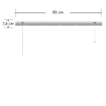 KARWEI aluminium jaloezie 25 mm wit (kleurnr. 201) 180x180 cm (bxh)