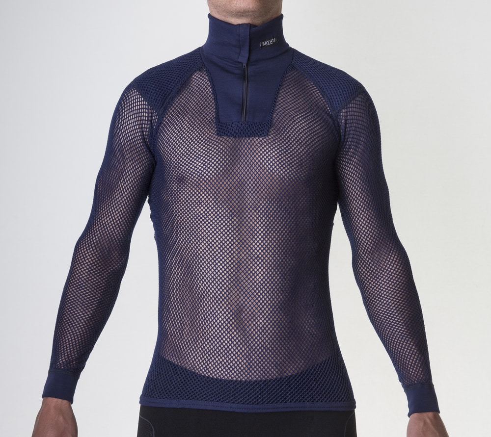 Brynje Super Thermo Zip Polo, Shirt w/Shoulder inlay<br>Overlegen fuktighetstransport og høy isolasjonsevne!